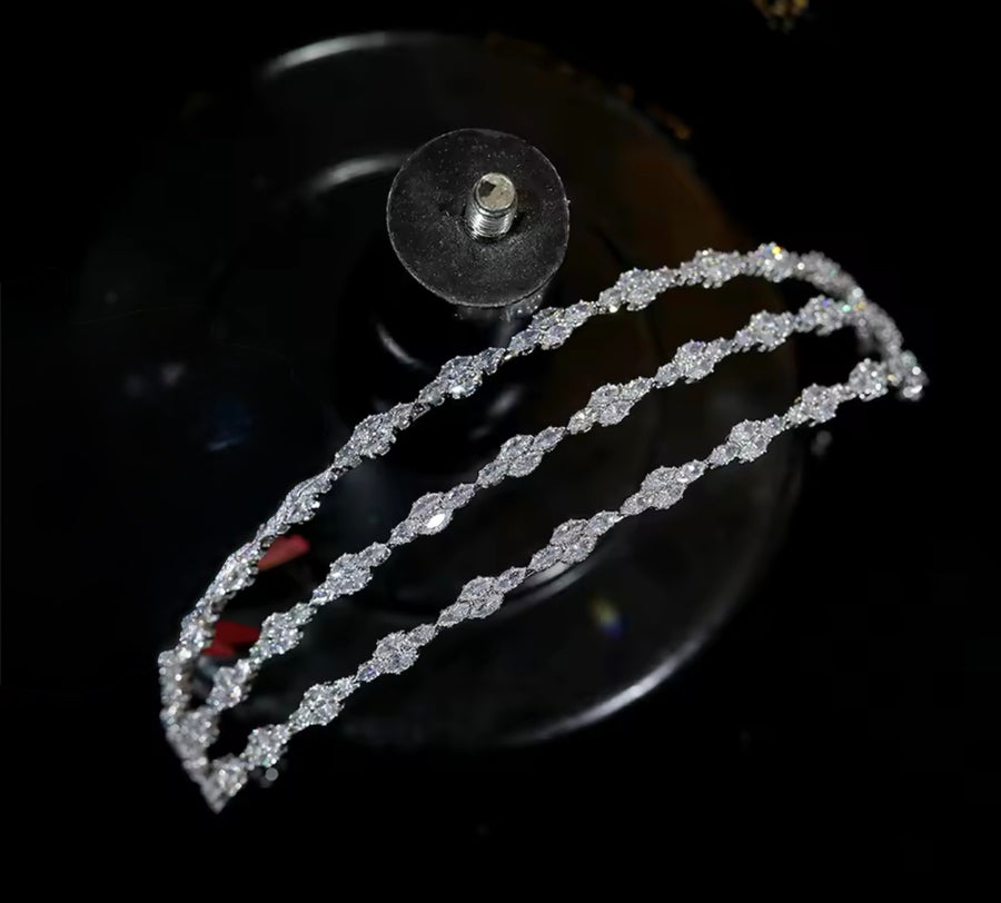 Trio Rosa Bridal Headband