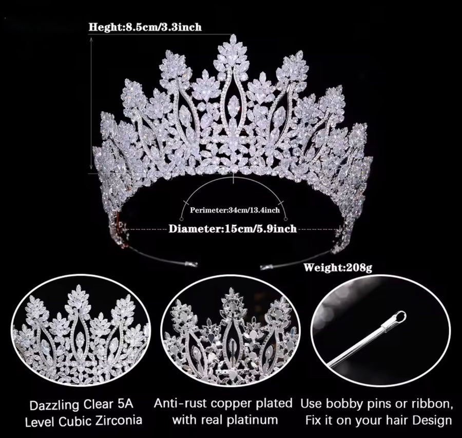Adelaide Bridal Crown (Pre-Order) 2 Colours