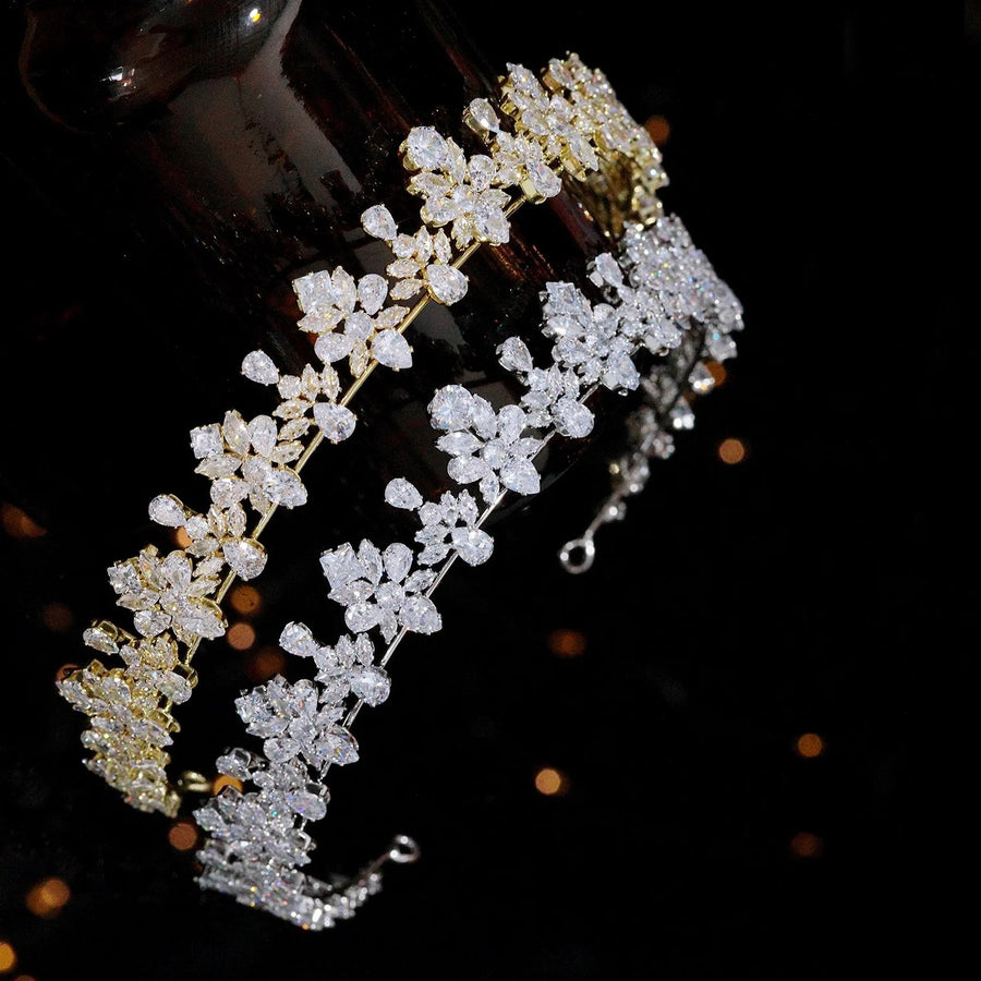 Seraphina Bridal Crown Gold