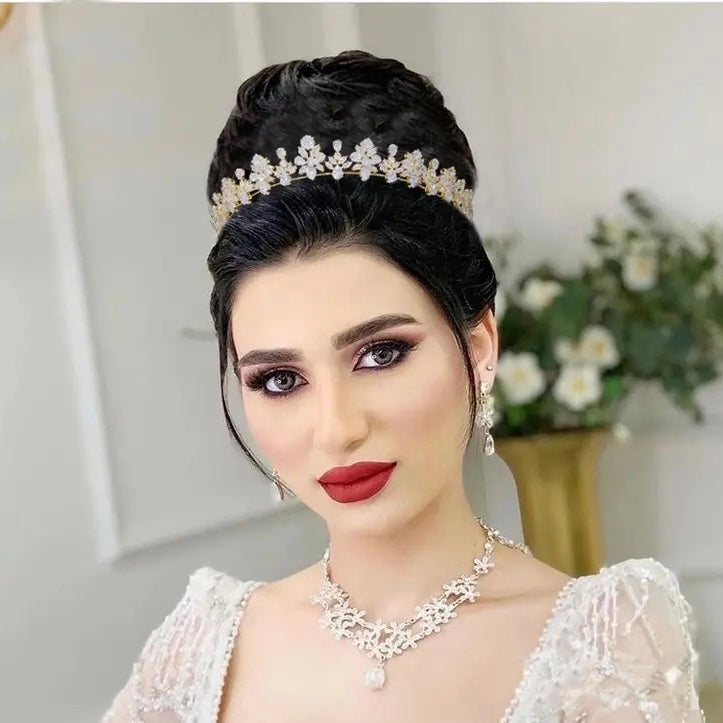 Seraphina Bridal Crown Gold