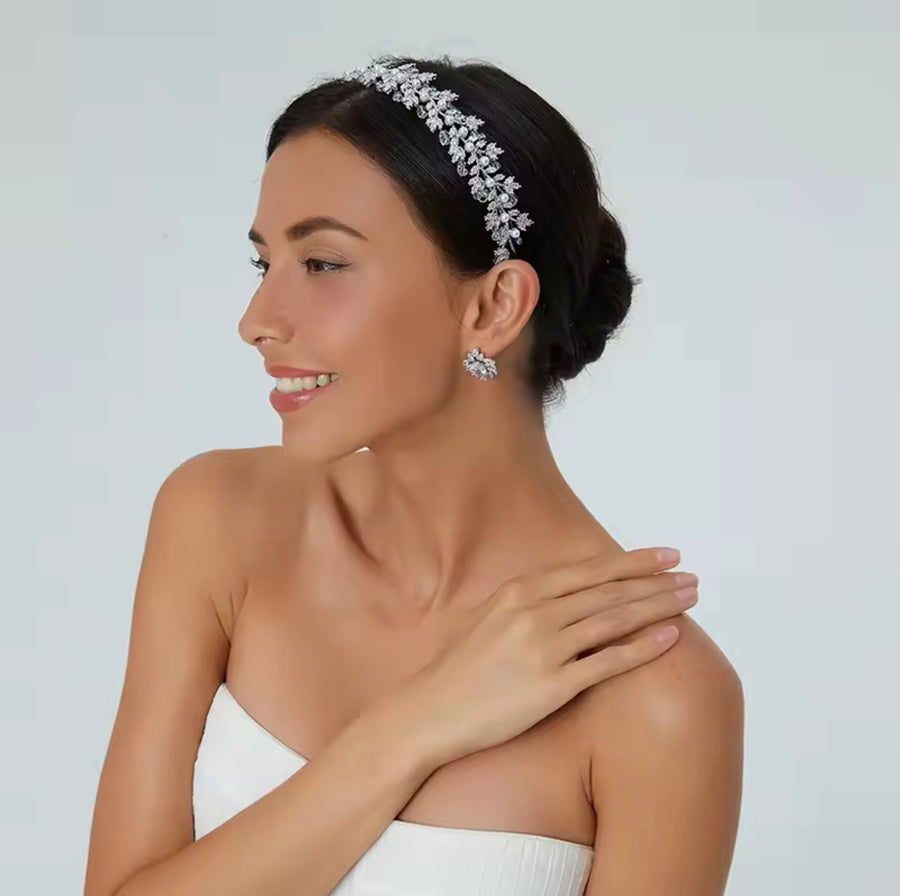 Siena Bridal Headband Rose Gold