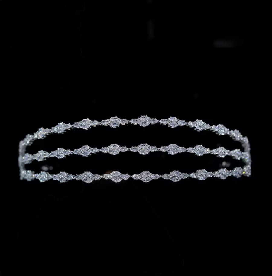 Trio Rosa Bridal Headband