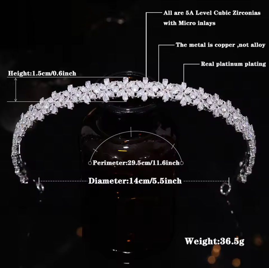 Adela Bridal Headband l 2 Cololurs