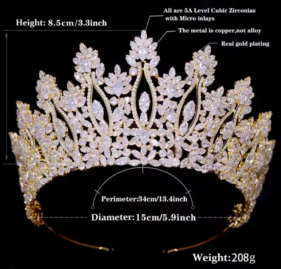 Adelaide Bridal Crown (Pre-Order) 2 Colours