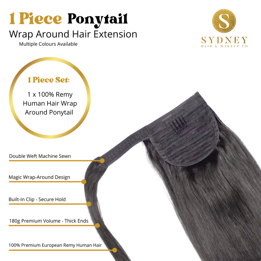 Premium Wrap Around Ponytail Extensions 180g (Pre Order)