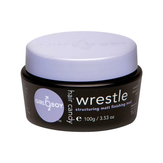 GirlBoy wrestle mud