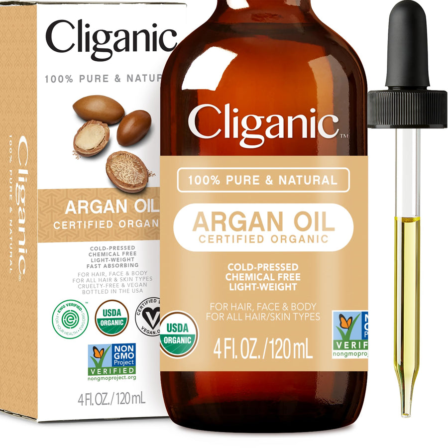 100% Pure Moroccan Argan Oil – 120ml for Hair, Face, & Skin