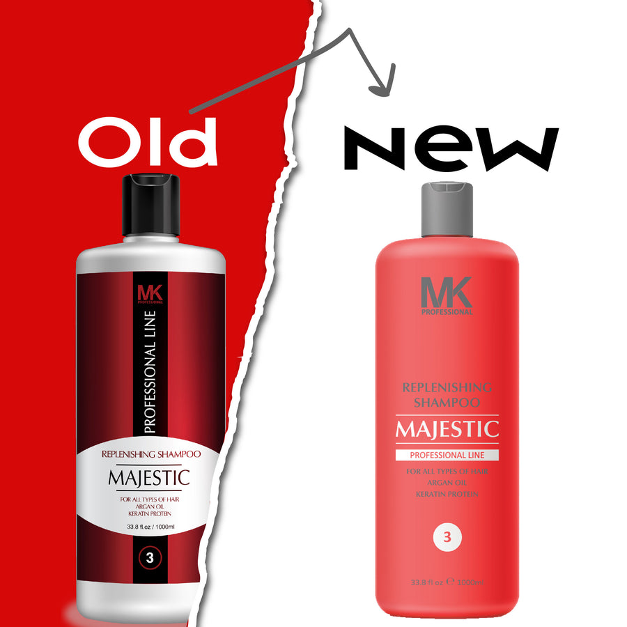 Step 3: MK Professional Replenishing Shampoo Majestic Keratin (After Keratin)