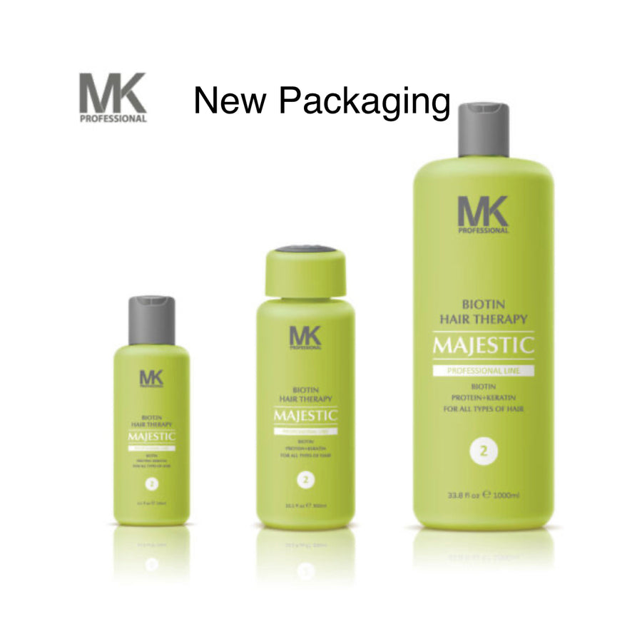 Step 2: MK Majestic Biotin Hair Therapy (Straightener)