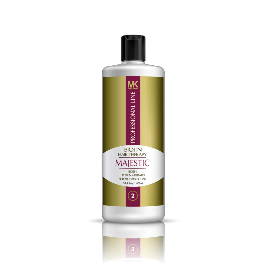 Step 2: MK Majestic Biotin Hair Therapy (Straightener)
